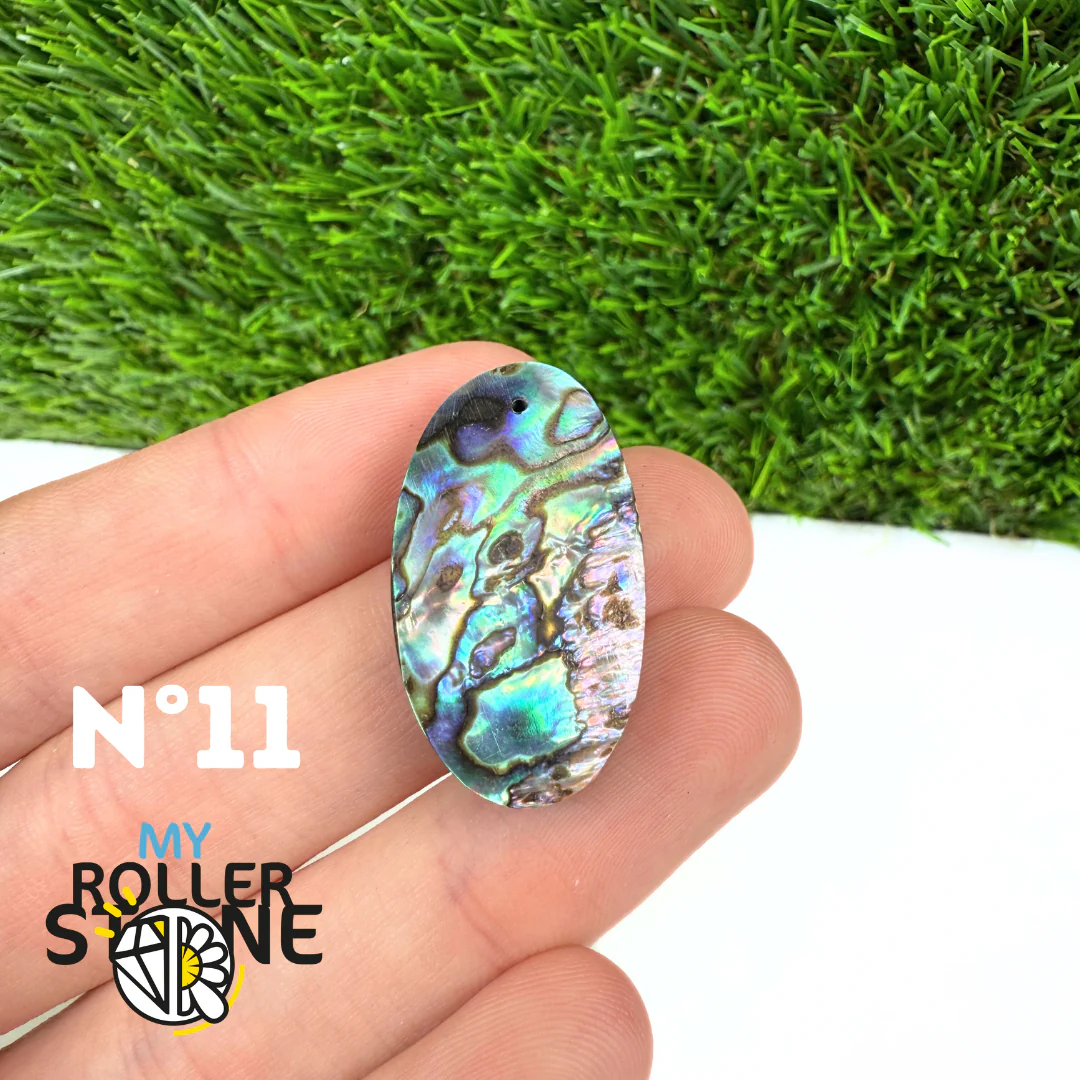 Pendentif en Abalone Forme Libre 5A - Image 14