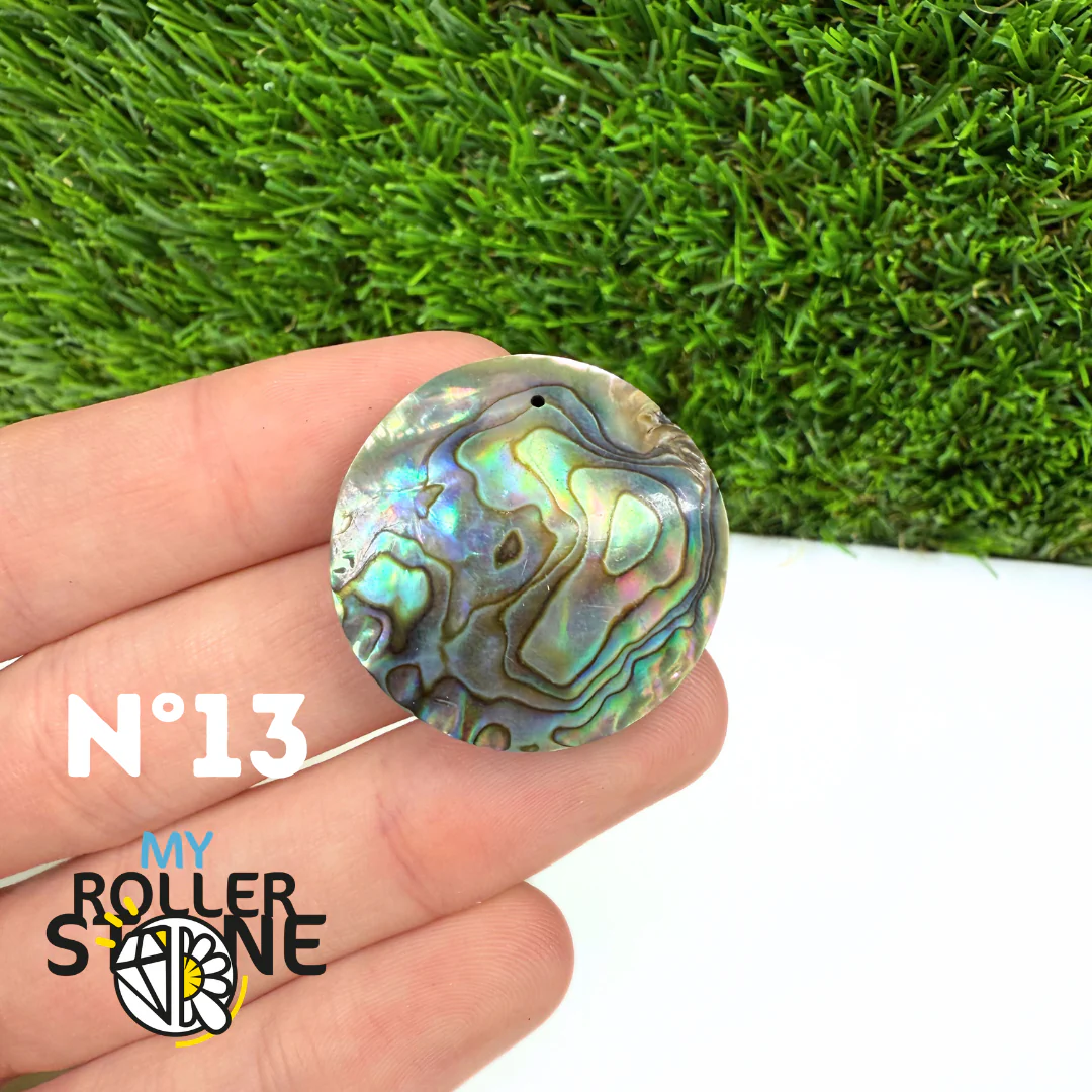 Pendentif en Abalone Forme Libre 5A - Image 16
