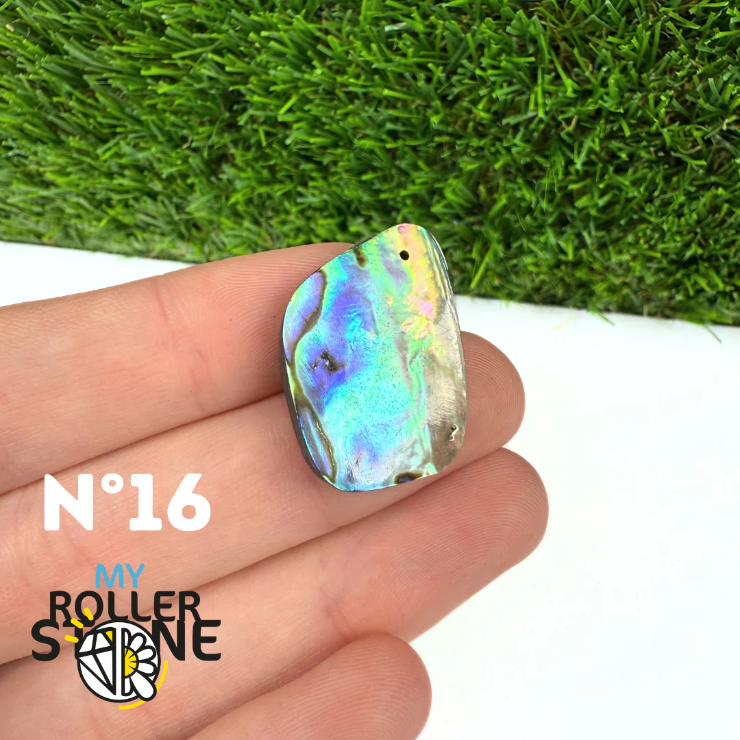 Pendentif en Abalone Forme Libre 5A - Image 19