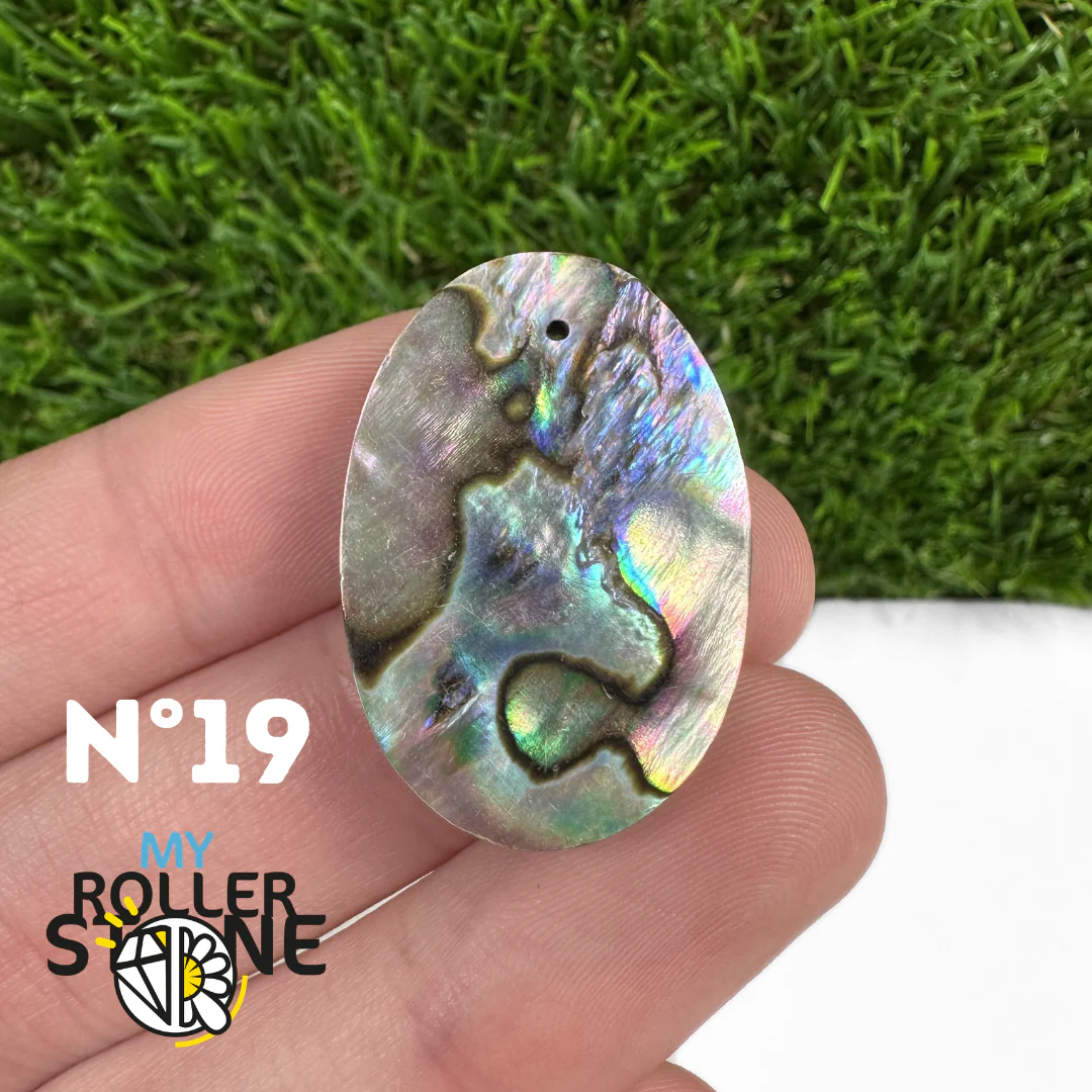 Pendentif en Abalone Forme Libre 5A - Image 22