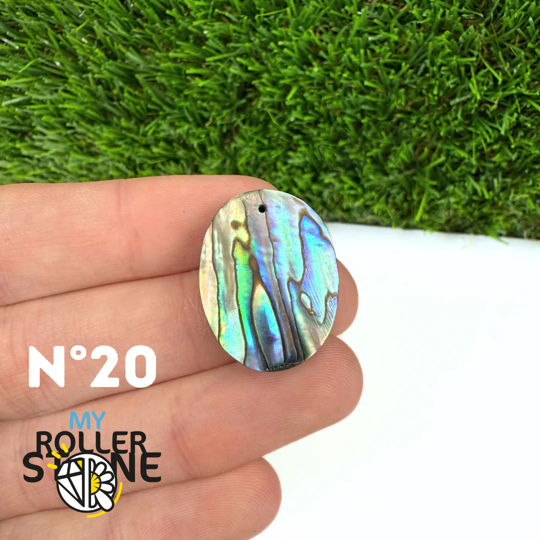 Pendentif en Abalone Forme Libre 5A - Image 23