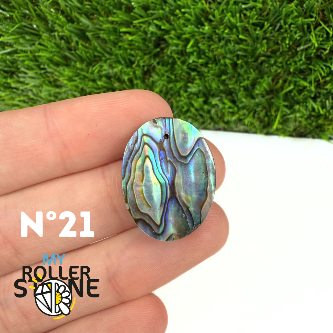 Pendentif en Abalone Forme Libre 5A - Image 24