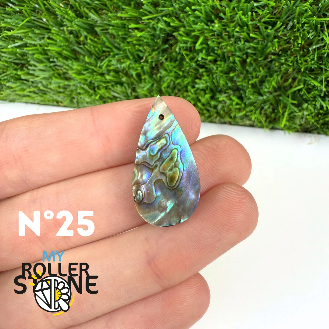 Pendentif en Abalone Forme Libre 5A - Image 28