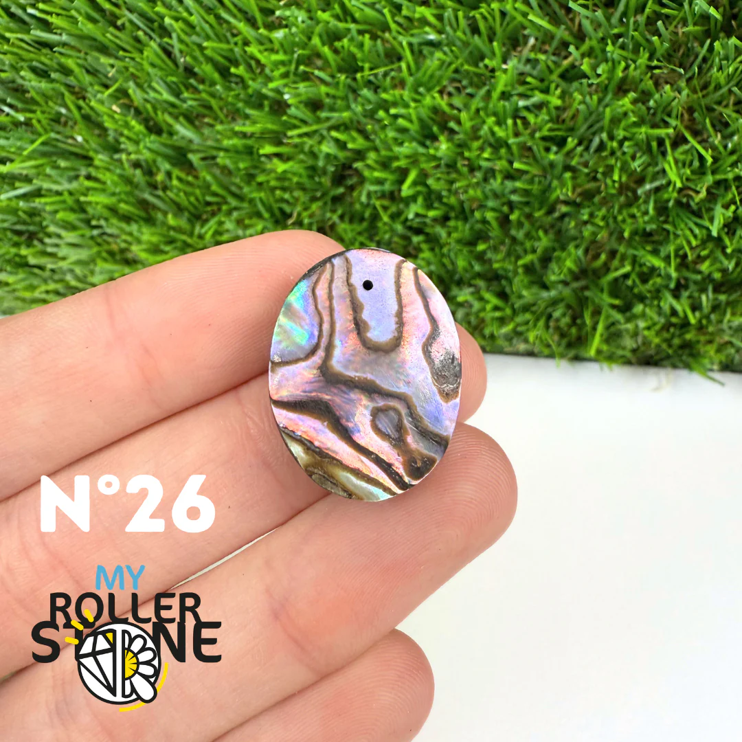 Pendentif en Abalone Forme Libre 5A - Image 29