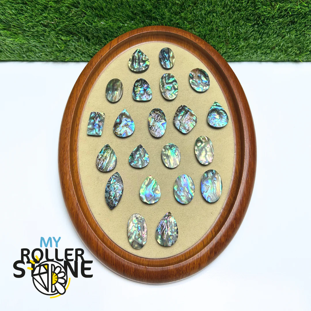 Pendentif en Abalone Forme Libre 5A - Image 3