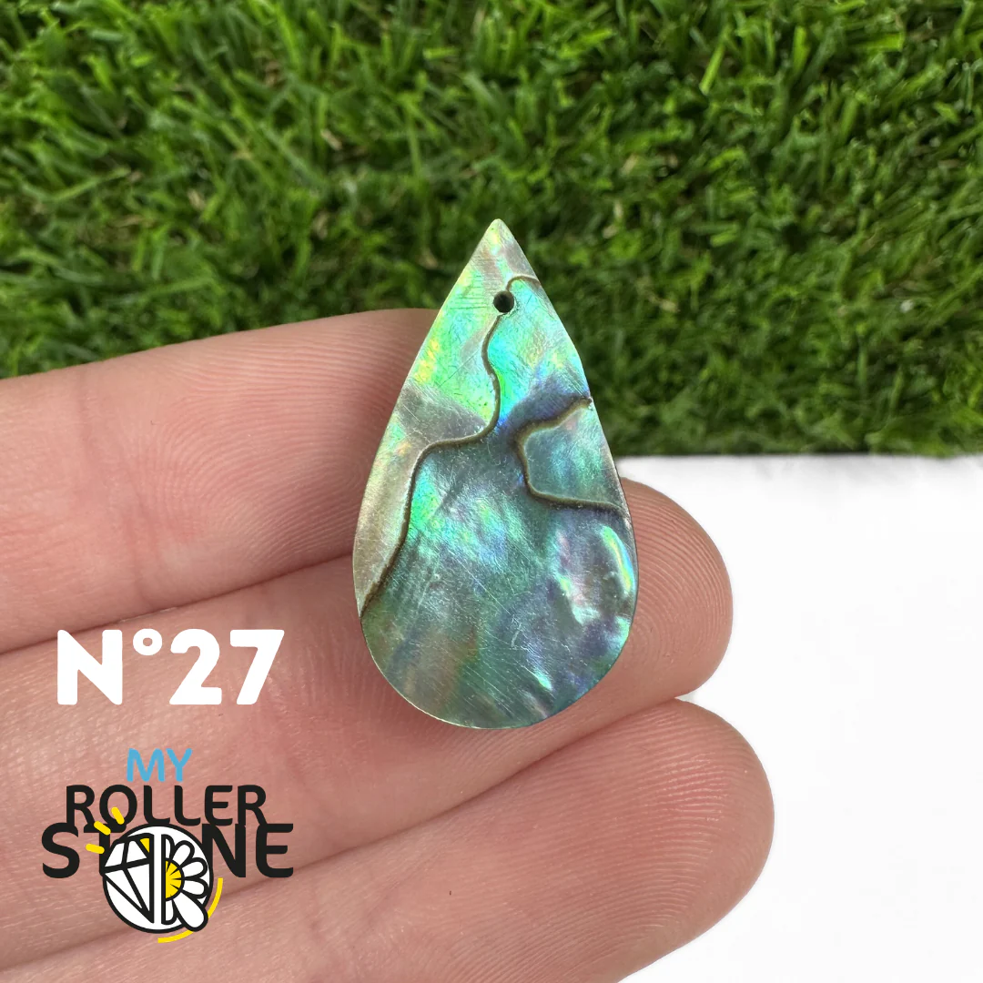 Pendentif en Abalone Forme Libre 5A - Image 30