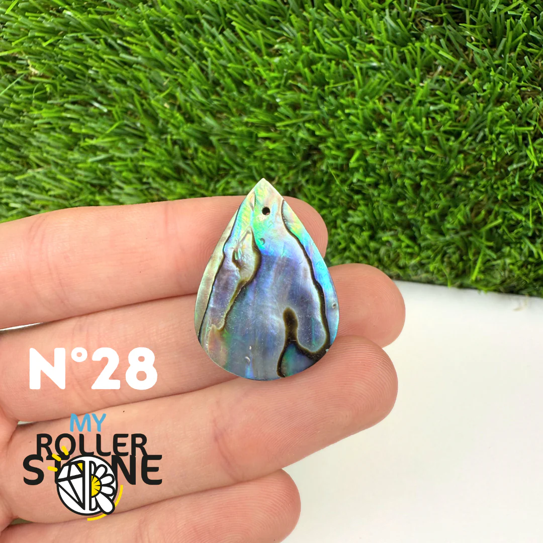 Pendentif en Abalone Forme Libre 5A - Image 31