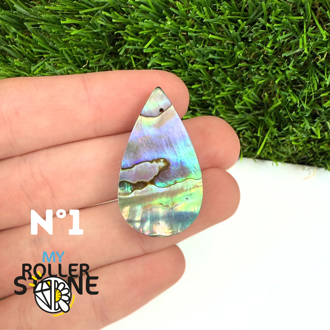 Pendentif en Abalone Forme Libre 5A - Image 4