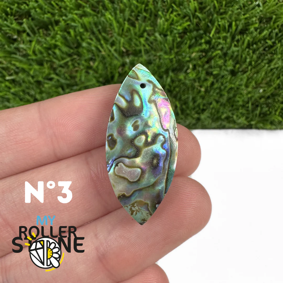 Pendentif en Abalone Forme Libre 5A - Image 6