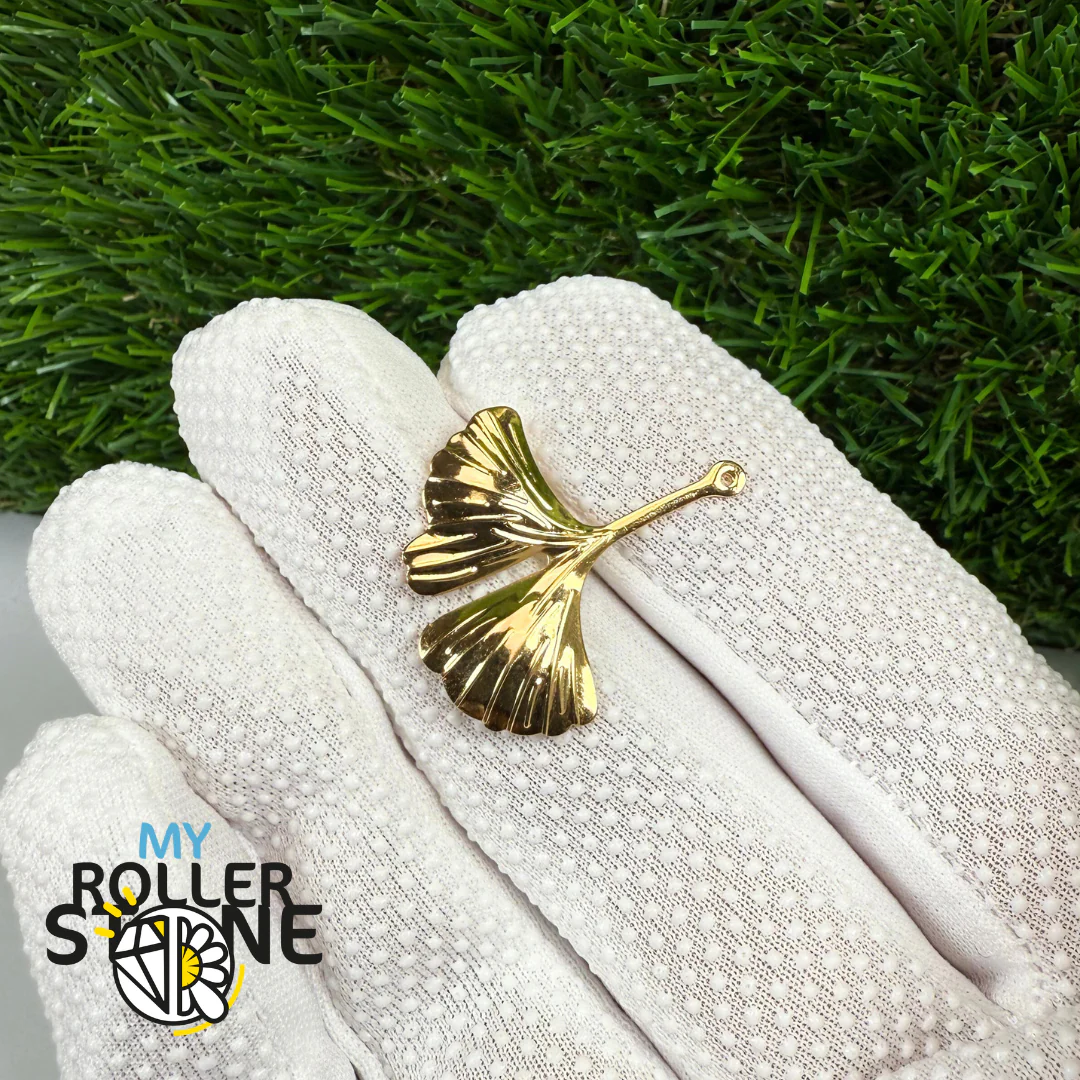 Pendentif feuille Ginkgo Acier Inoxydable