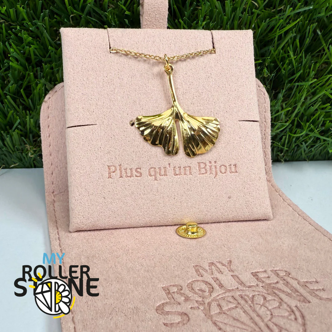 Pendentif feuille Ginkgo Acier Inoxydable - Image 2