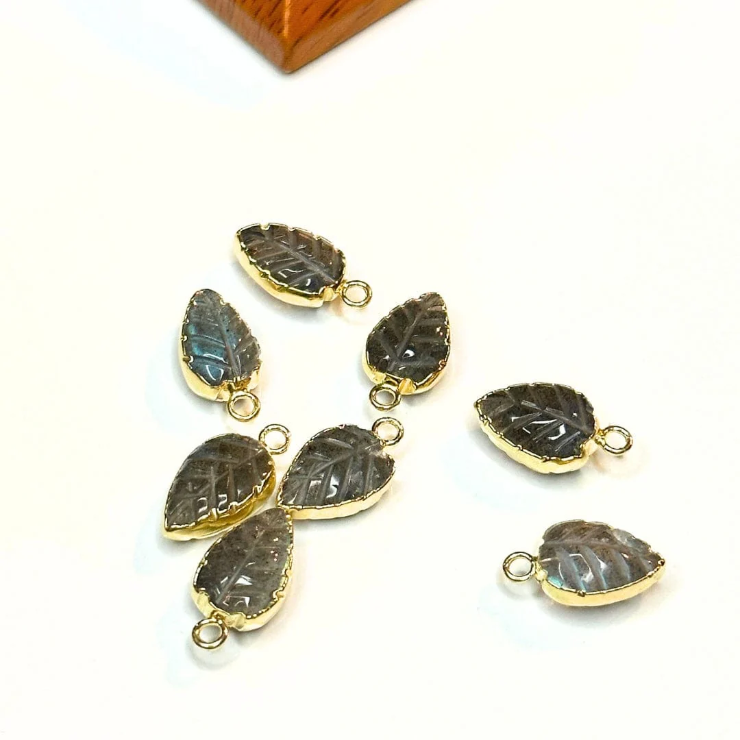 Pendentif Feuille Labradorite - Image 2