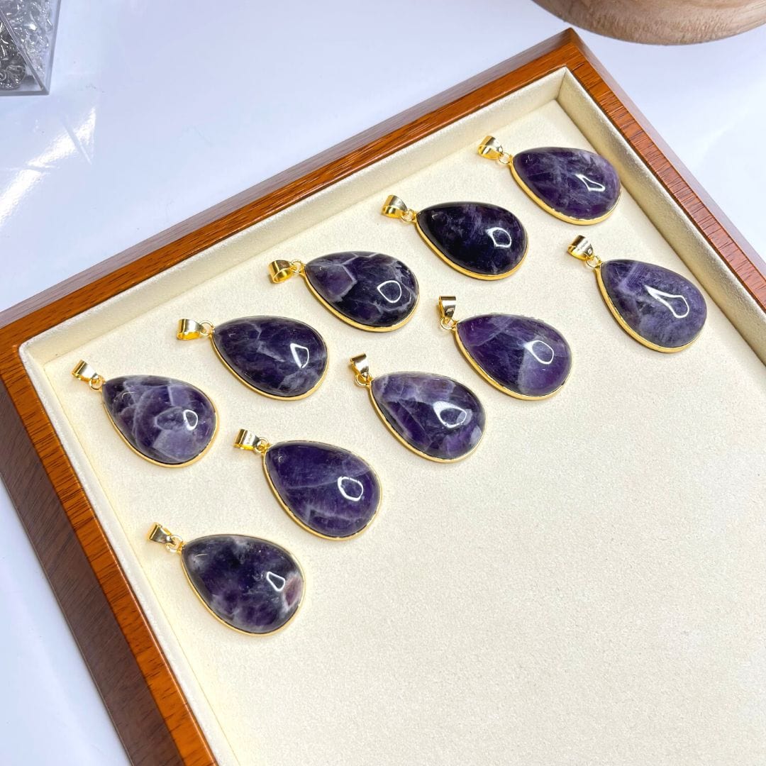 Pendentif goutte d'eau Améthyste
