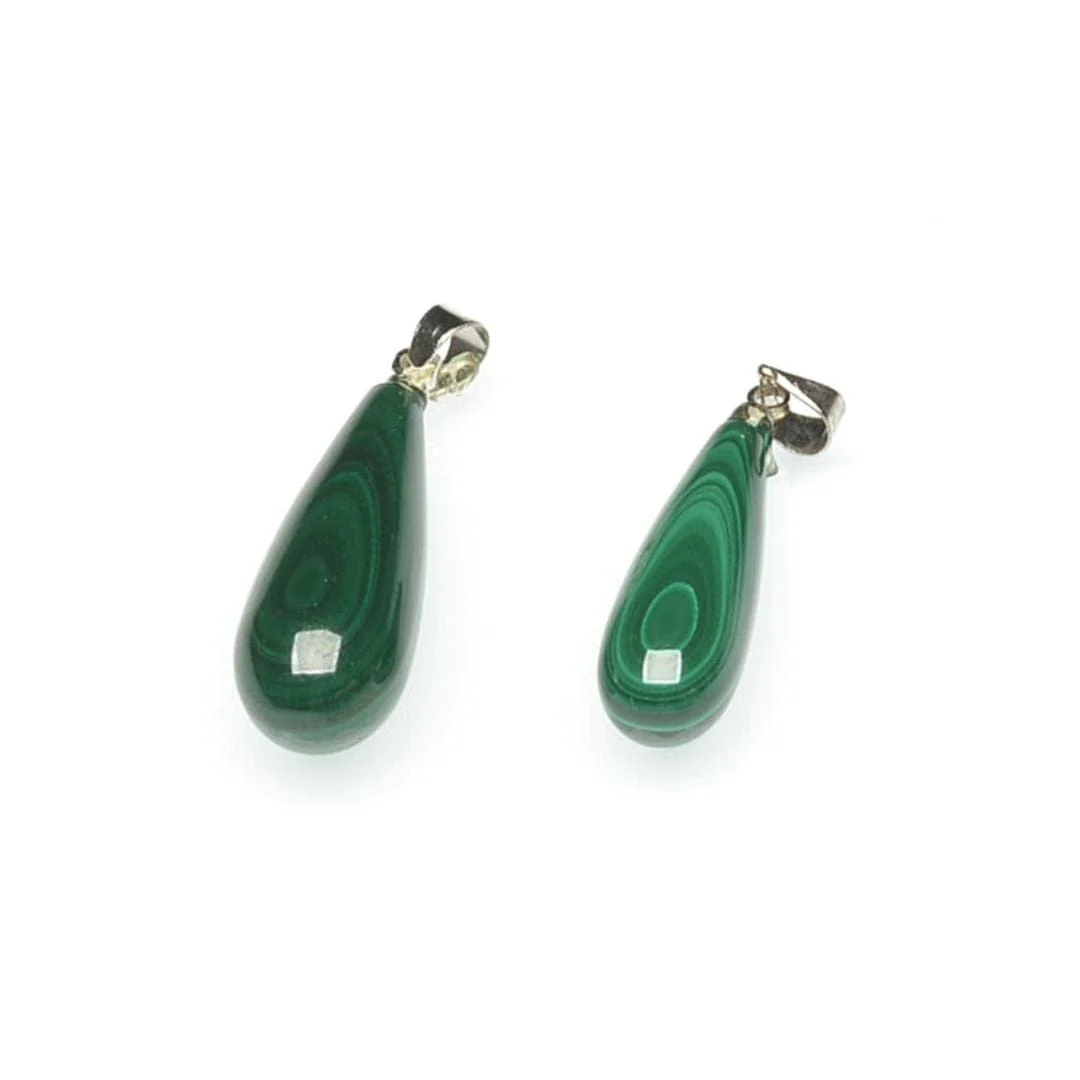 Pendentif goutte malachite - Image 3
