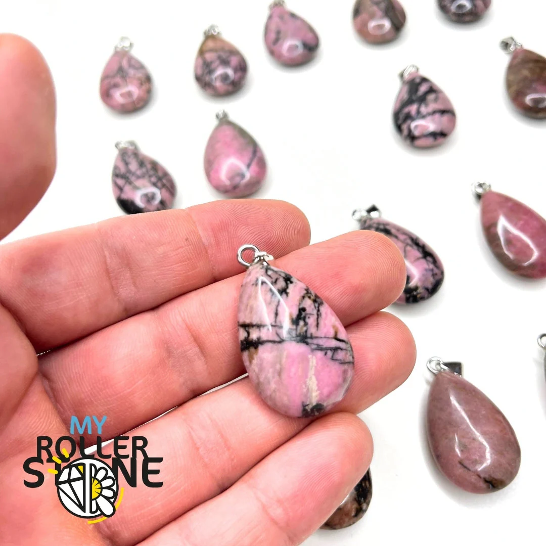 Pendentif goutte Rhodonite Australienne - Image 2
