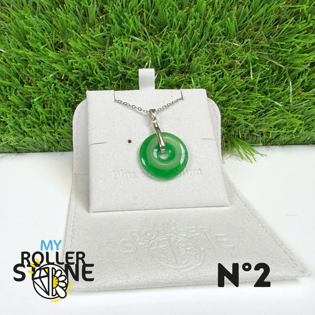 Pendentif Jade Nephrite Vietnam Argent 925 #2