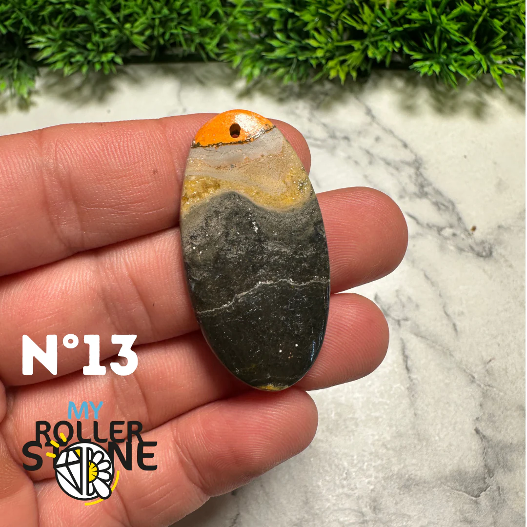 Pendentif Jaspe Bourdon percé - Image 10