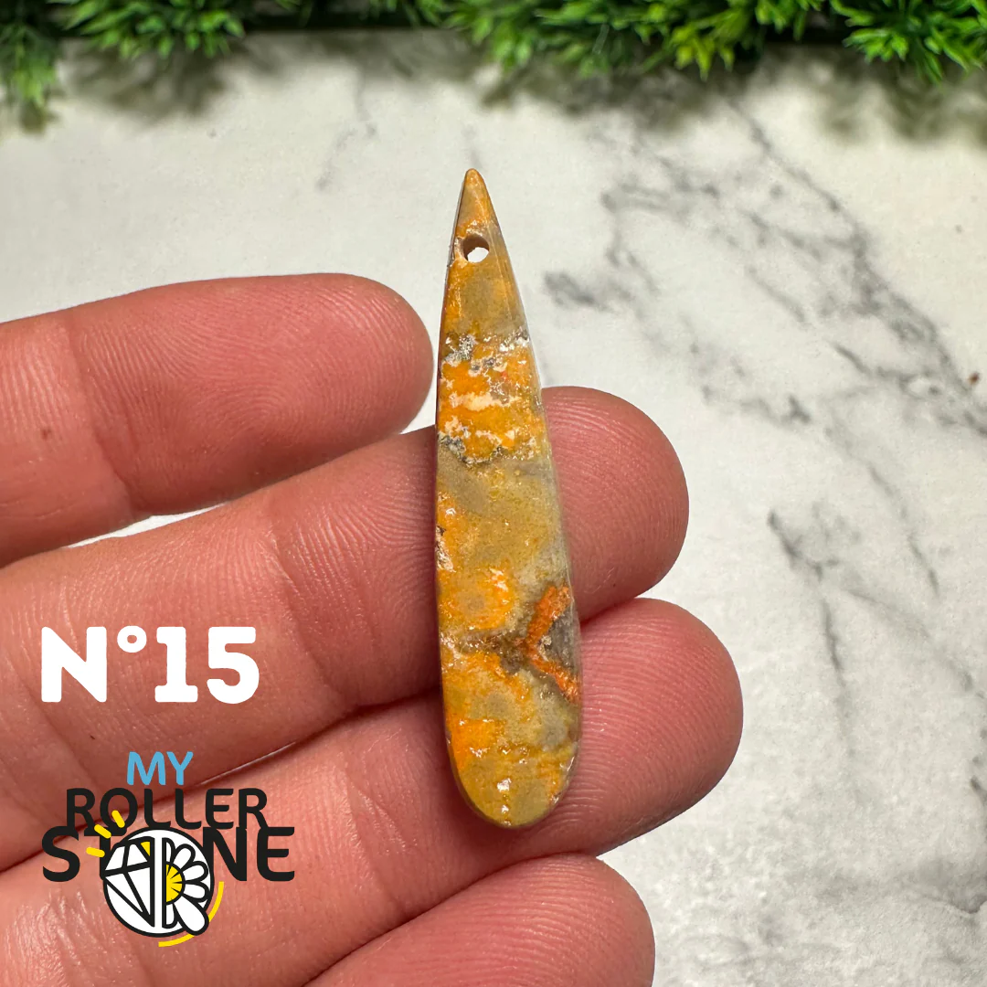 Pendentif Jaspe Bourdon percé - Image 11