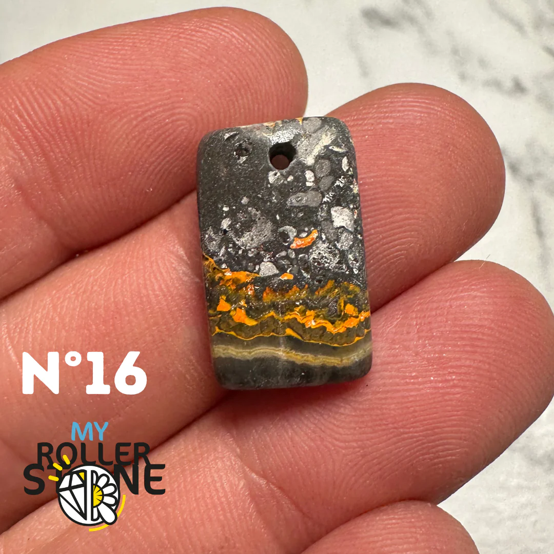 Pendentif Jaspe Bourdon percé - Image 12