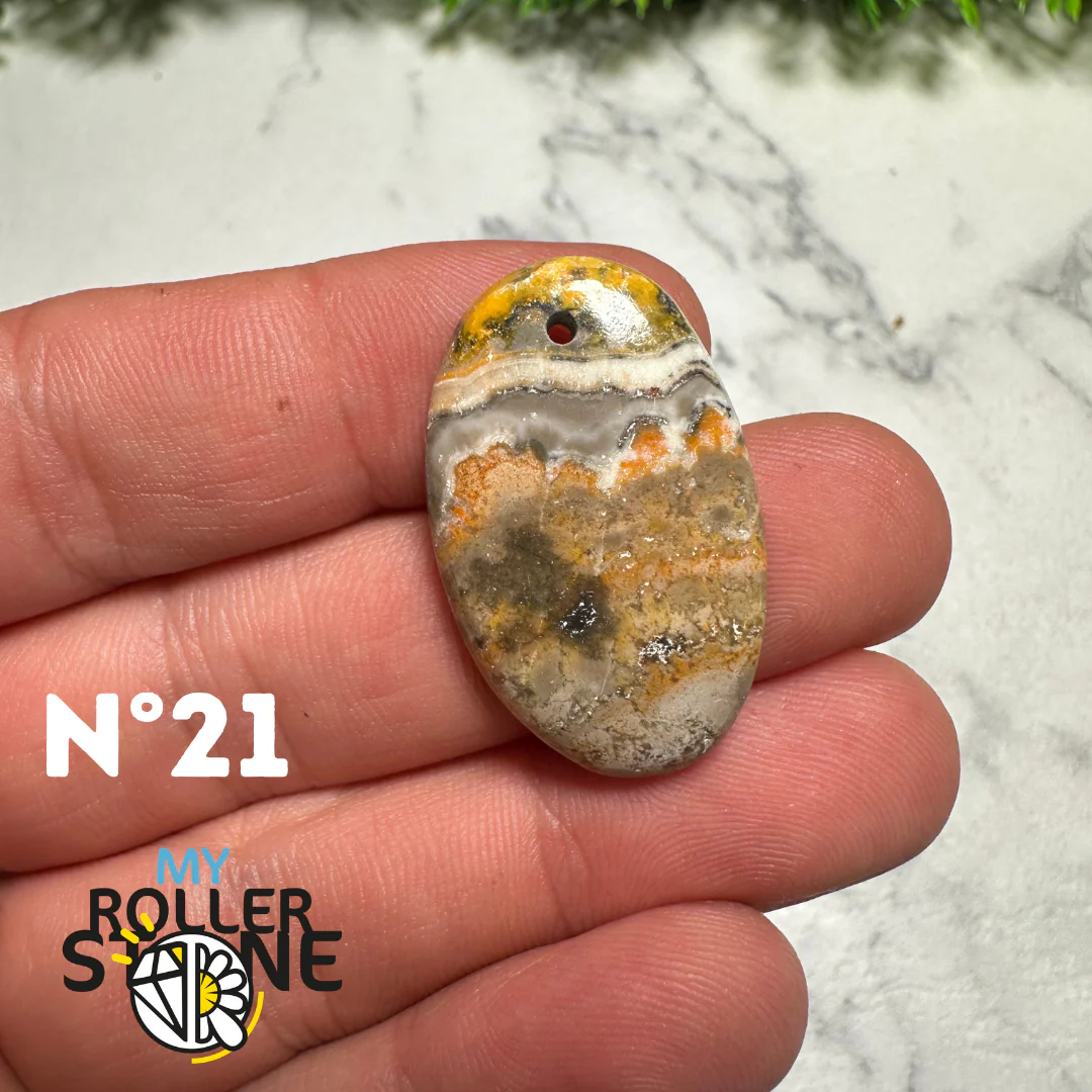 Pendentif Jaspe Bourdon percé - Image 15
