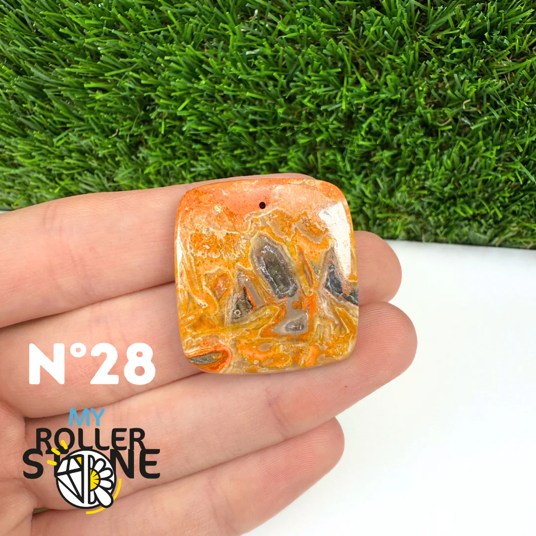 Pendentif Jaspe Bumblebee 5A Percé - Image 30