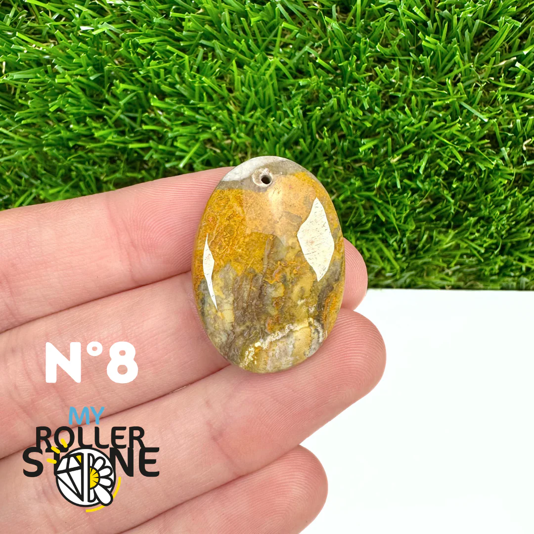 Pendentif Jaspe Bumblebee Néo 5A Percé - Image 10