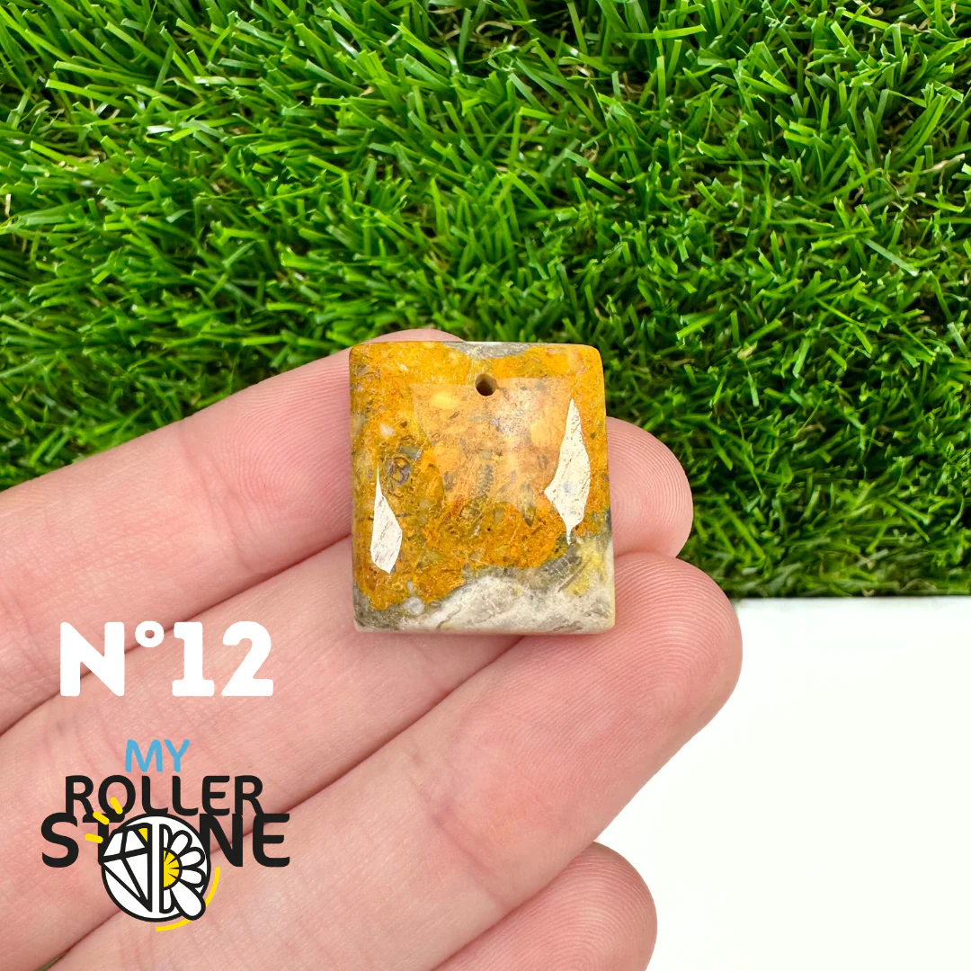 Pendentif Jaspe Bumblebee Néo 5A Percé - Image 14