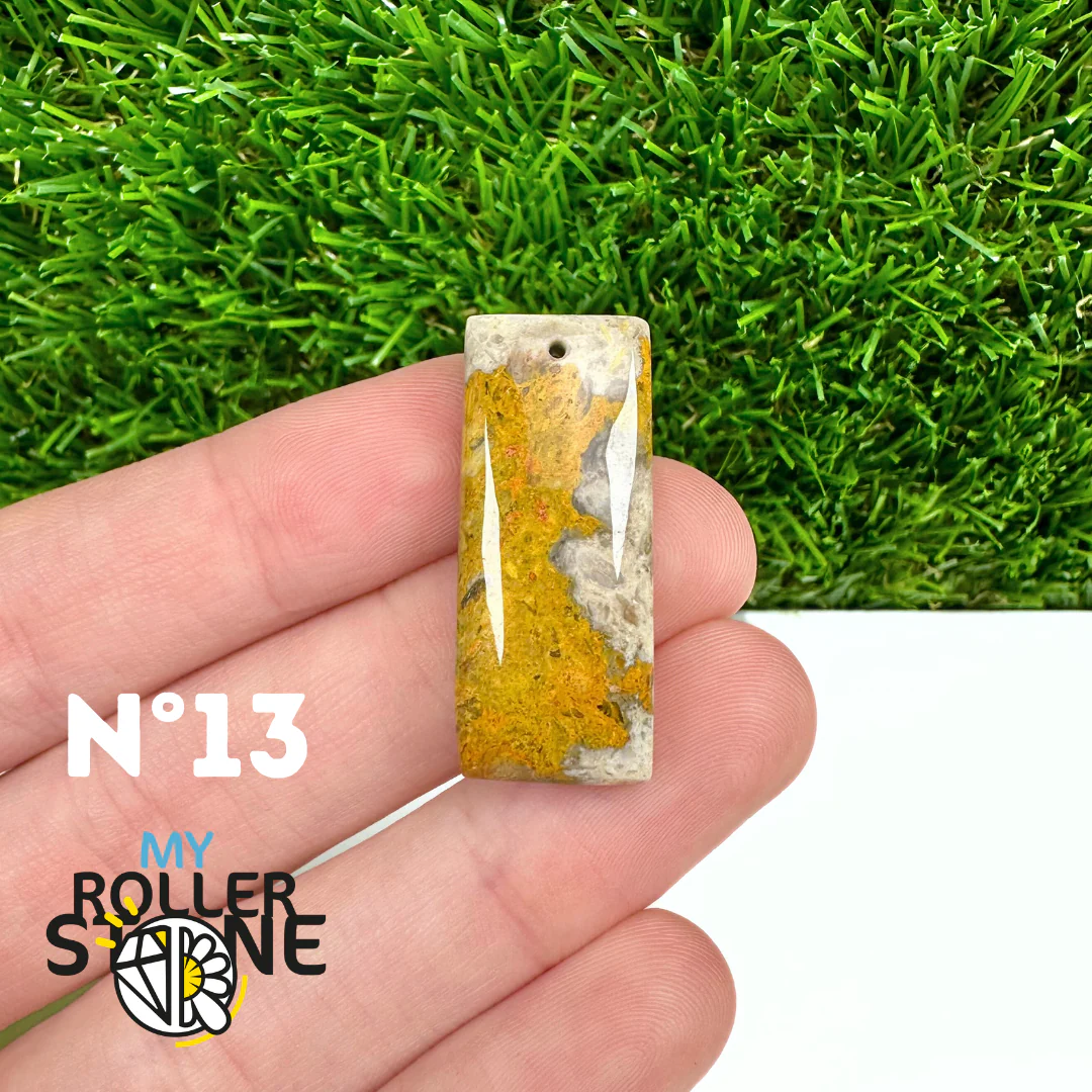 Pendentif Jaspe Bumblebee Néo 5A Percé - Image 15