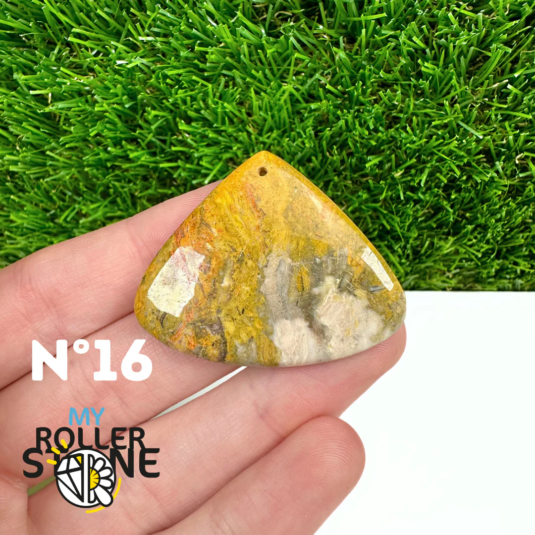 Pendentif Jaspe Bumblebee Néo 5A Percé - Image 18