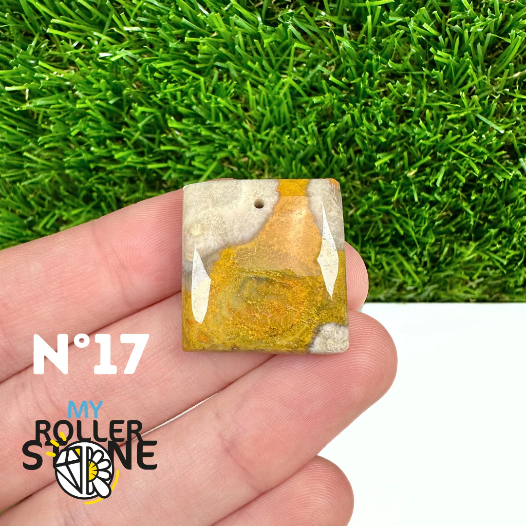 Pendentif Jaspe Bumblebee Néo 5A Percé - Image 19
