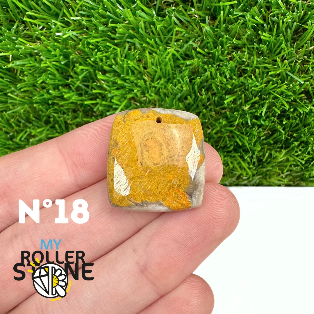 Pendentif Jaspe Bumblebee Néo 5A Percé - Image 20