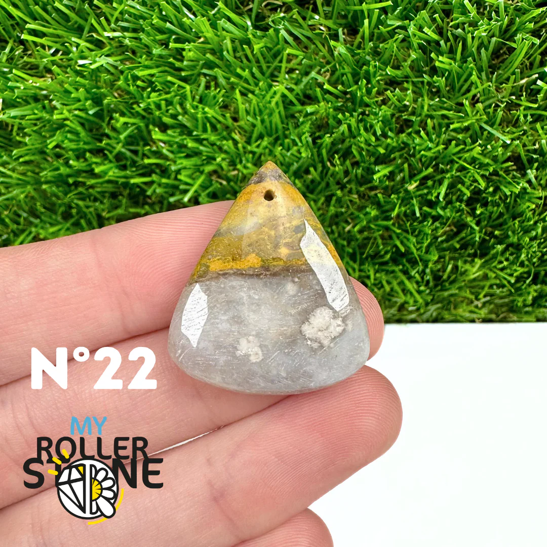Pendentif Jaspe Bumblebee Néo 5A Percé - Image 24