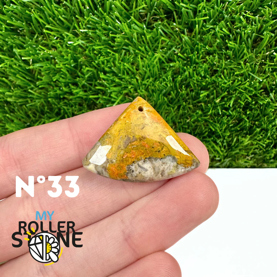 Pendentif Jaspe Bumblebee Néo 5A Percé - Image 35
