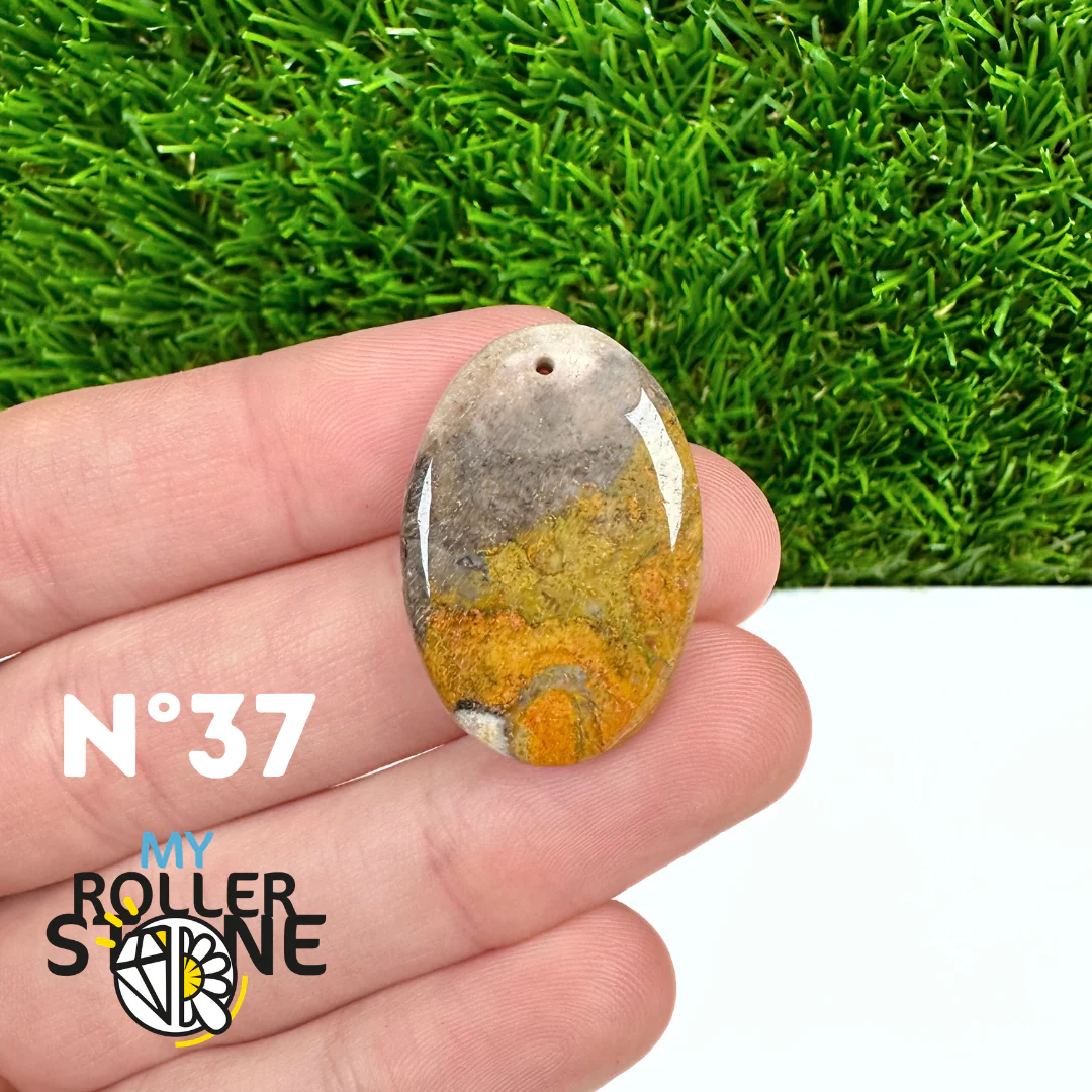 Pendentif Jaspe Bumblebee Néo 5A Percé - Image 39