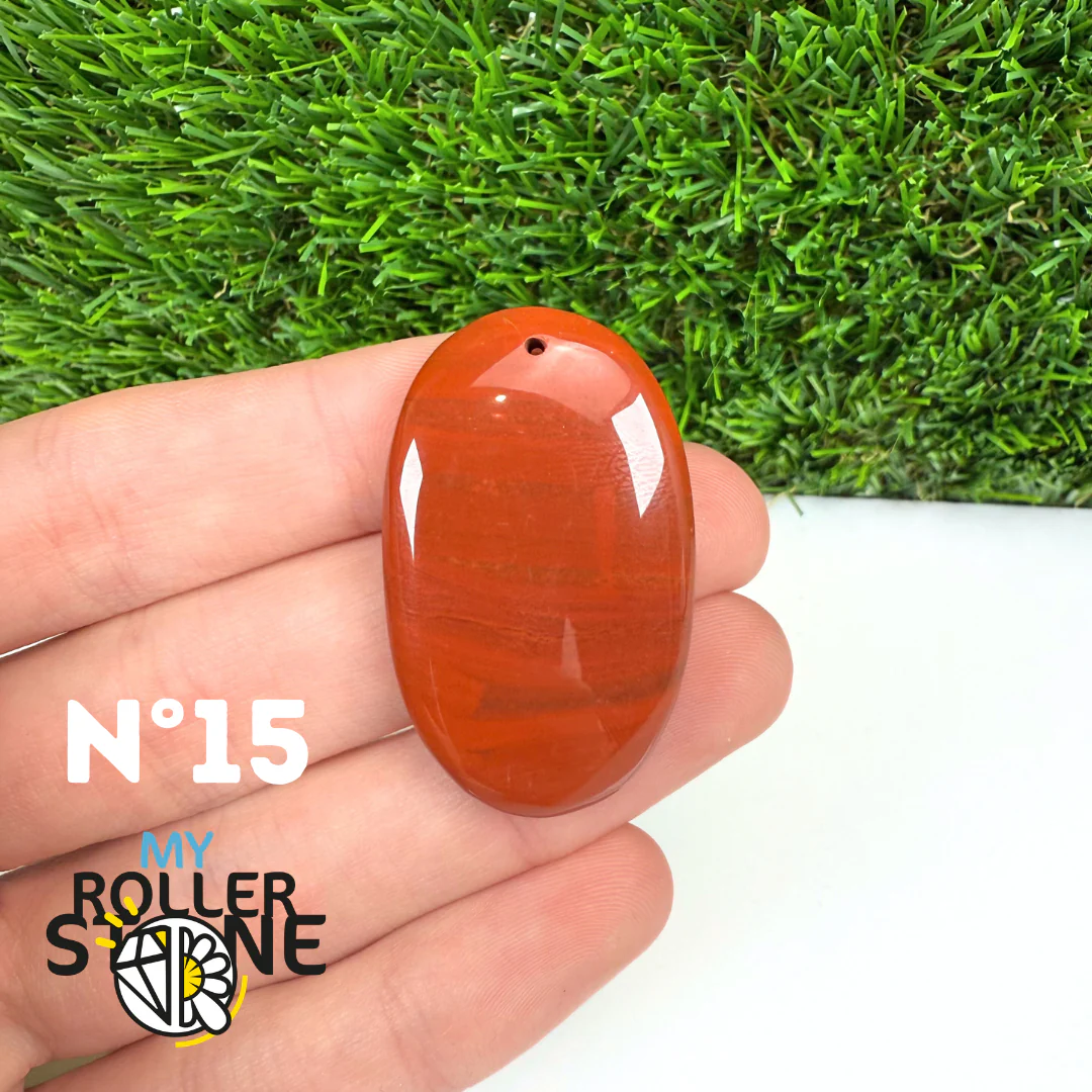 Pendentif Jaspe rouge 5A Percé - Image 17