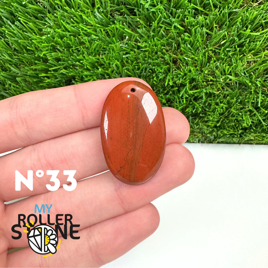 Pendentif Jaspe rouge 5A Percé - Image 35