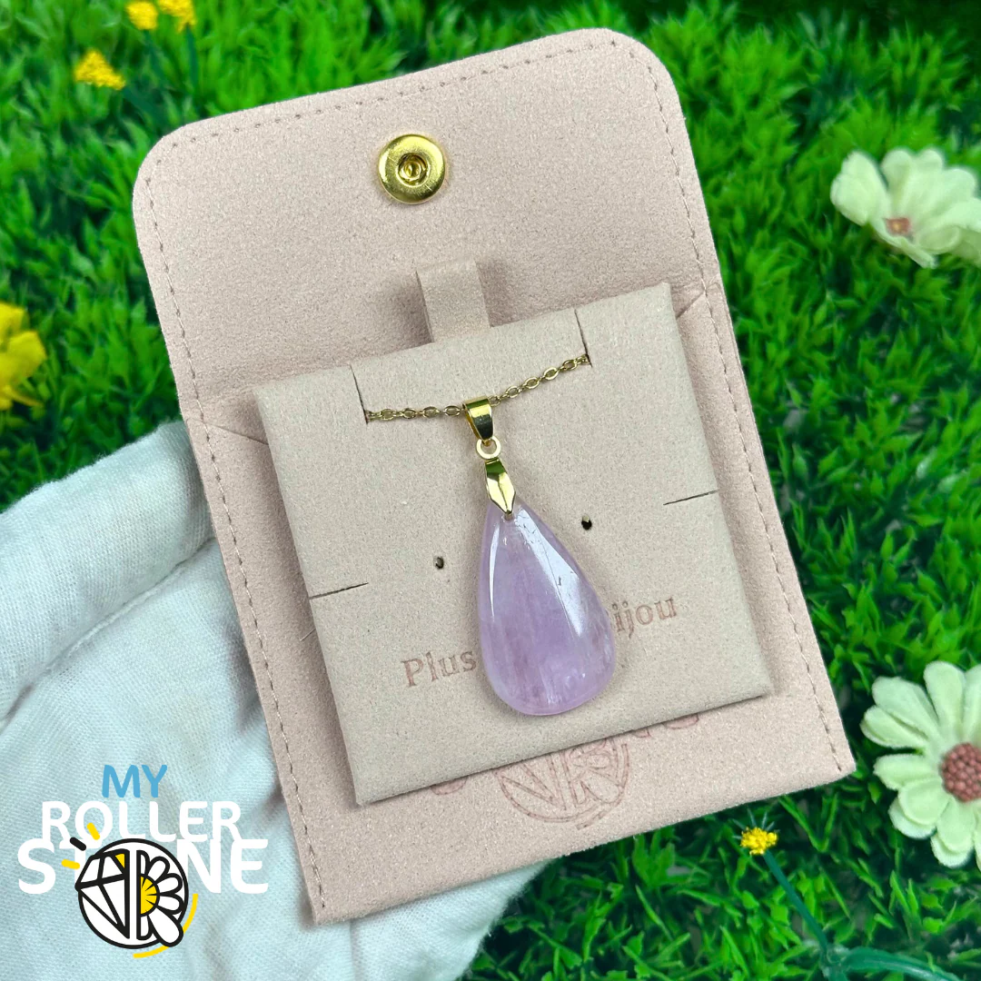 Pendentif Kunzite 5A percé - Image 2