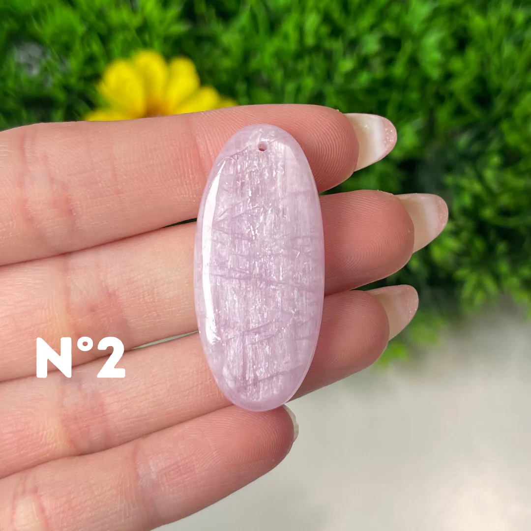 Pendentif Kunzite 5A percé - Image 4