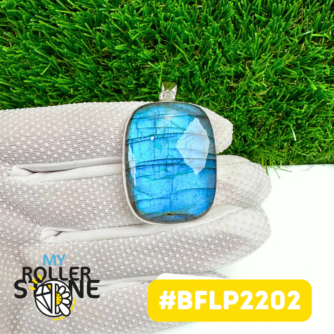 Pendentif Labradorite Blue Fire Argent 925 #BFLP2202 - Image 2