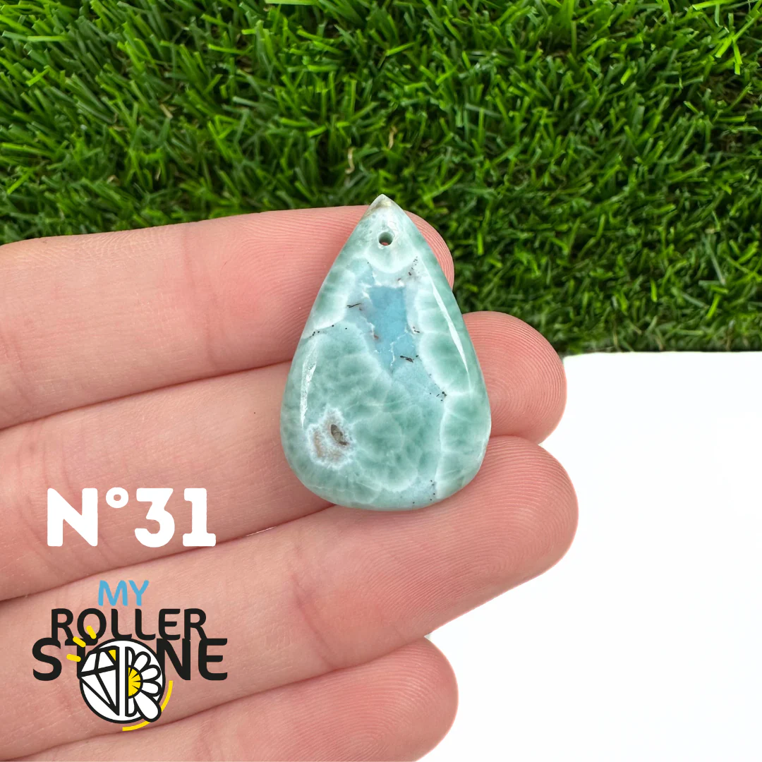 Pendentif Larimar 5A percé - Image 32