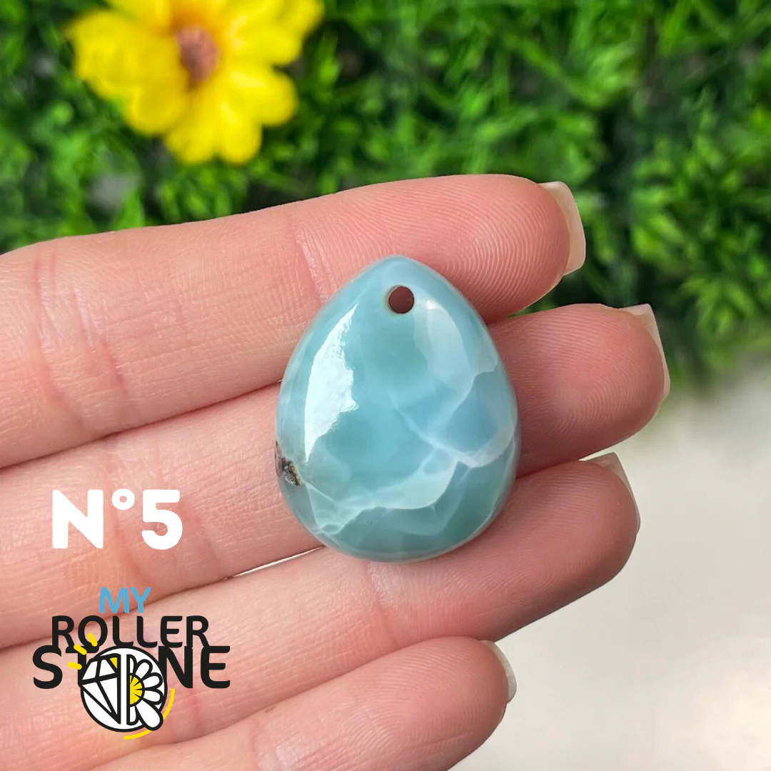 Pendentif Larimar 5A percé - Image 7