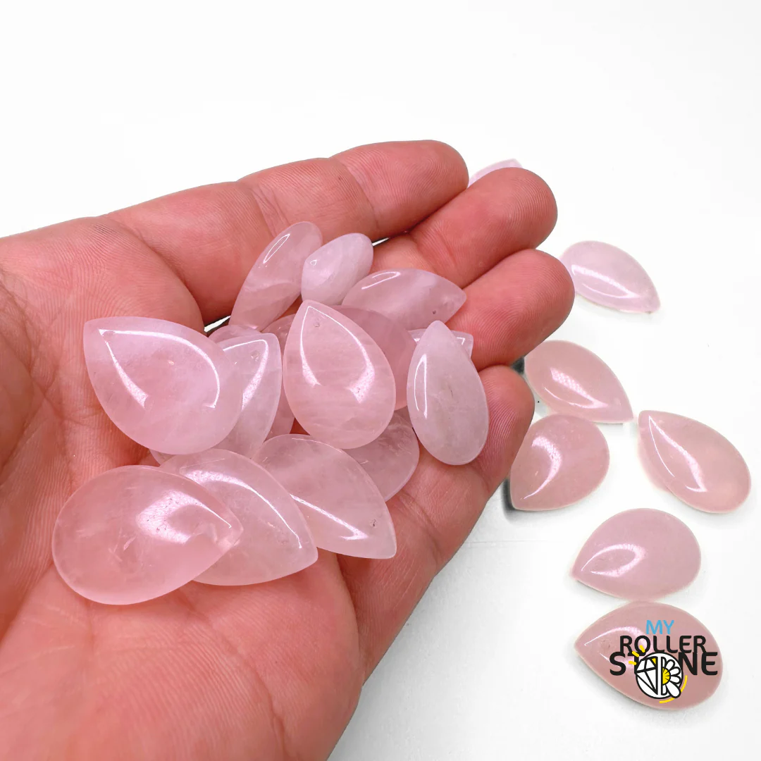 Pendentif Larme en Quartz rose - Image 2
