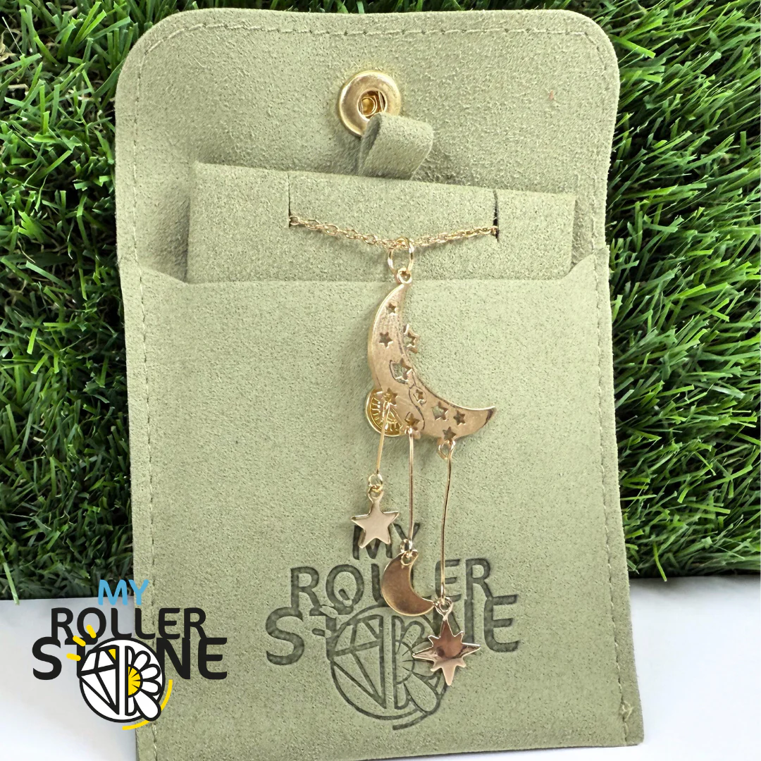 Pendentif Lune et étoiles en Acier Inoxydable - Image 2