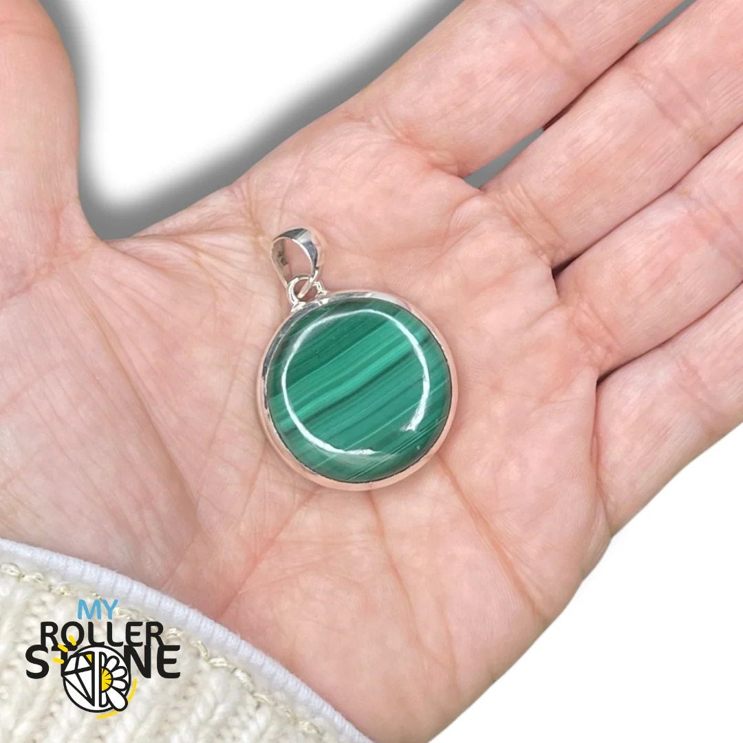 Pendentif Malachite Argent 925 #40