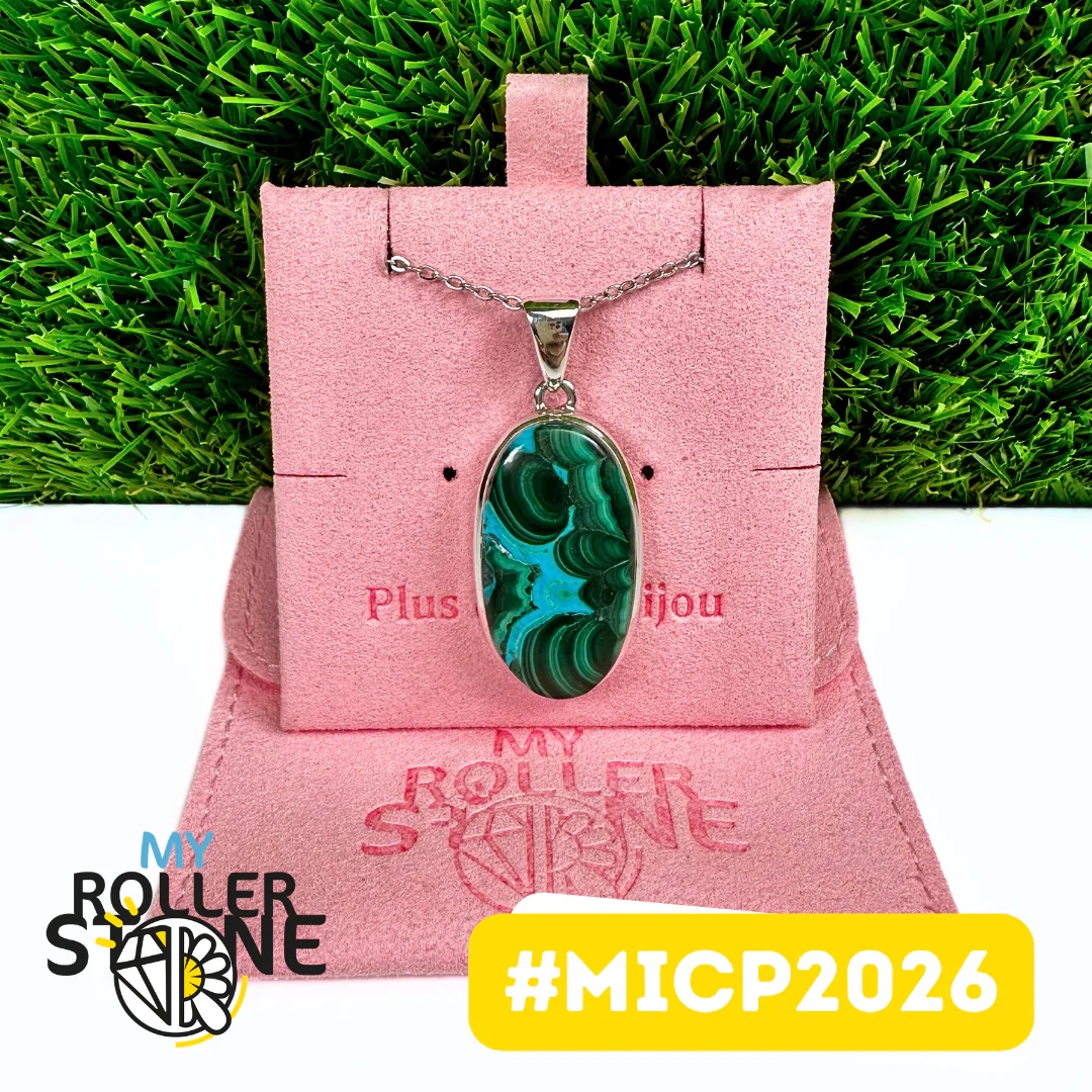 Pendentif Malachite Chrysocolle Argent 925 (MICP2026)