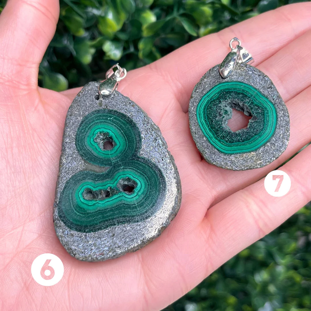 Pendentif Malachite dans Matrice - Image 3