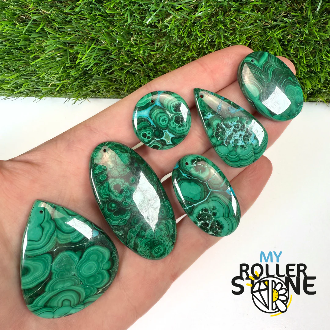 Pendentif Malachite 5A percé