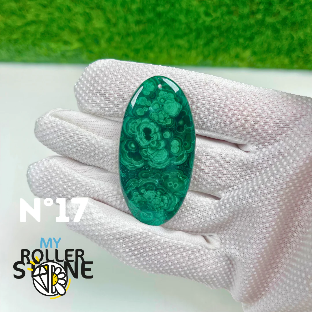 Pendentif Malachite 5A percé - Image 18