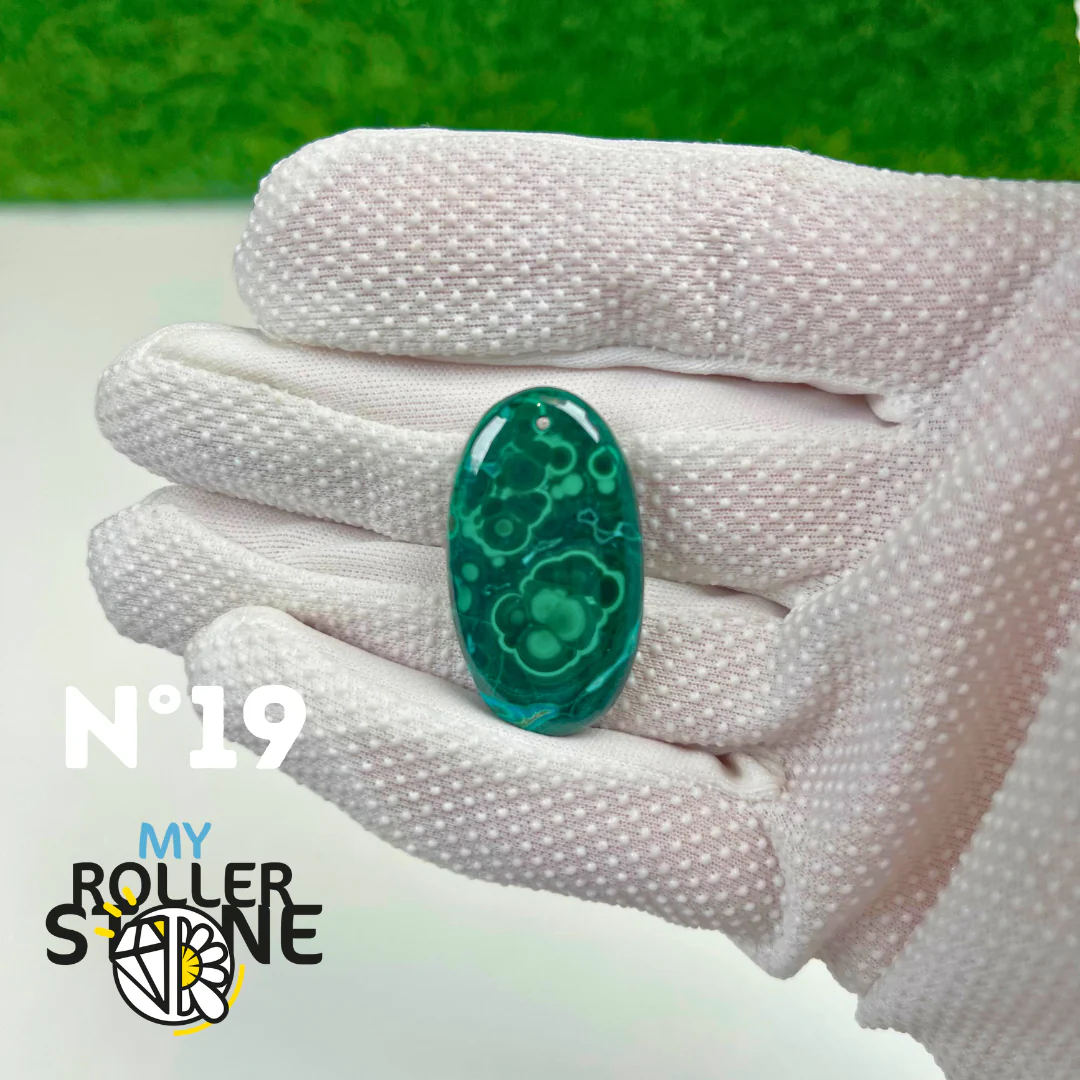 Pendentif Malachite 5A percé - Image 20