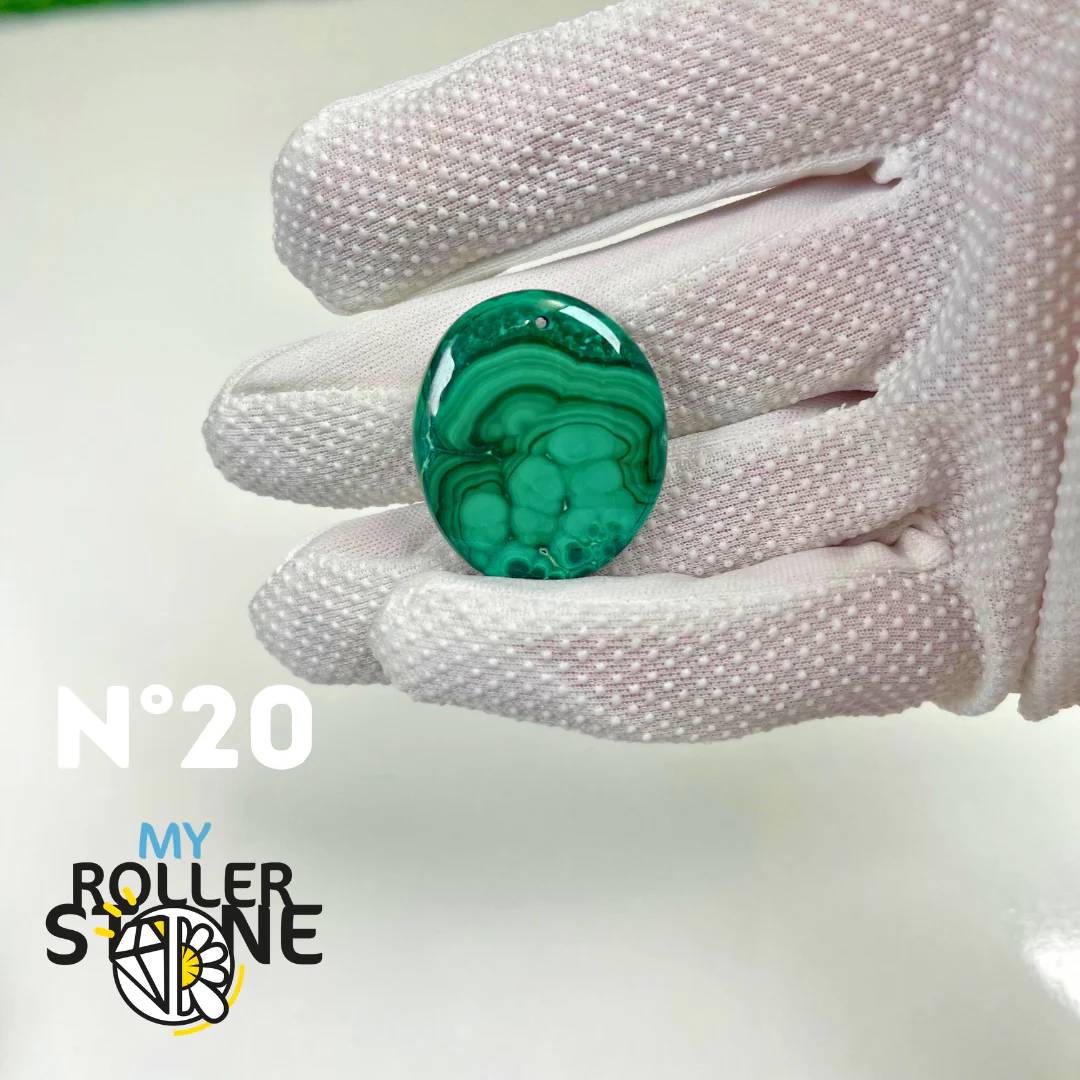 Pendentif Malachite 5A percé - Image 21